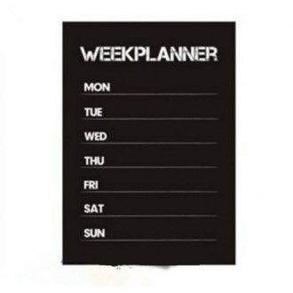 Weekly Planner Calendar MEMO Chalkboard Blackboard Vinyl Wall Sticker